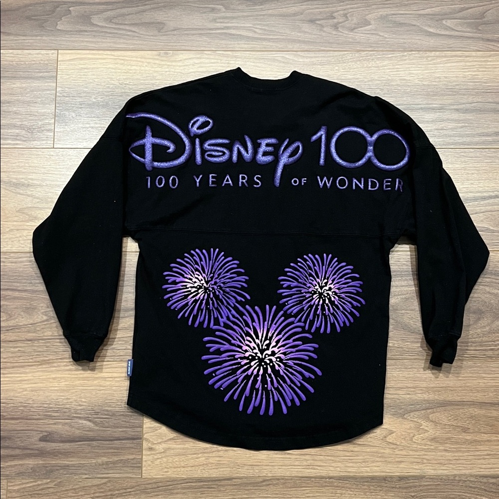 Disney Spirit Jersey 100 Years of Wonder in Black/Purple Size XS